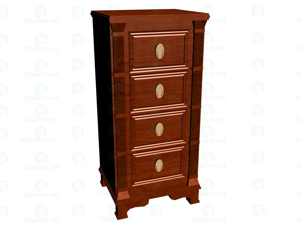 3d model VOX-narrow chest of drawers - preview
