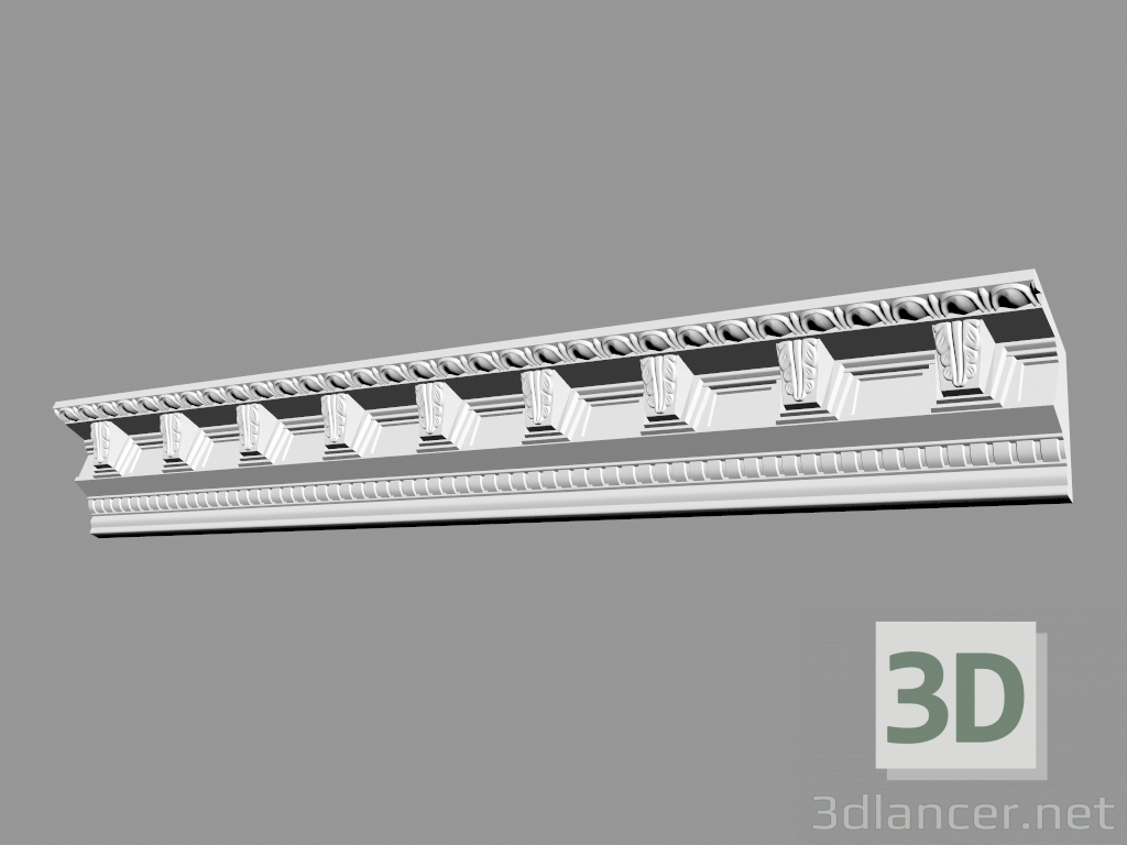 modèle 3D Corniche moulée (CF5) - preview