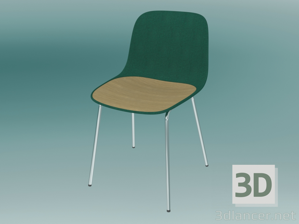 Modelo 3d Cadeira SEELA (S312 com estofamento e guarnição de madeira) - preview