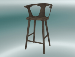 Bar stool In Between (SK7, H 92cm, 58x54cm, Smoked oiled oak)