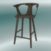 3d model Bar stool In Between (SK7, H 92cm, 58x54cm, Smoked oiled oak) - preview