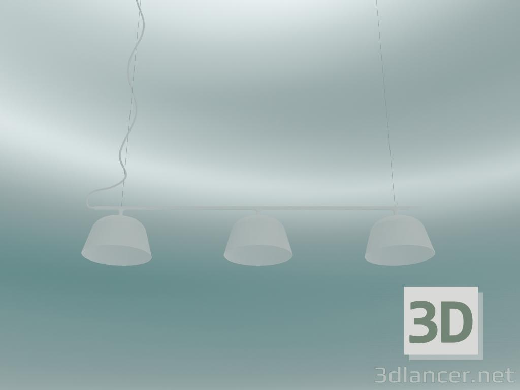 3d model Rail lamp Ambit (White) - preview