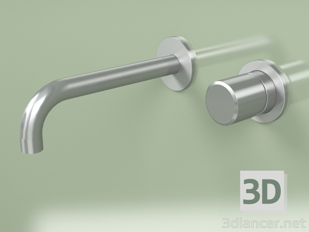3d model Wall-mounted mixer with spout L 190mm (16 13 T, AS) - preview