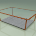3d model Coffee table 002 (Ribbed Glass, Metal Rust, Luna Stone) - preview