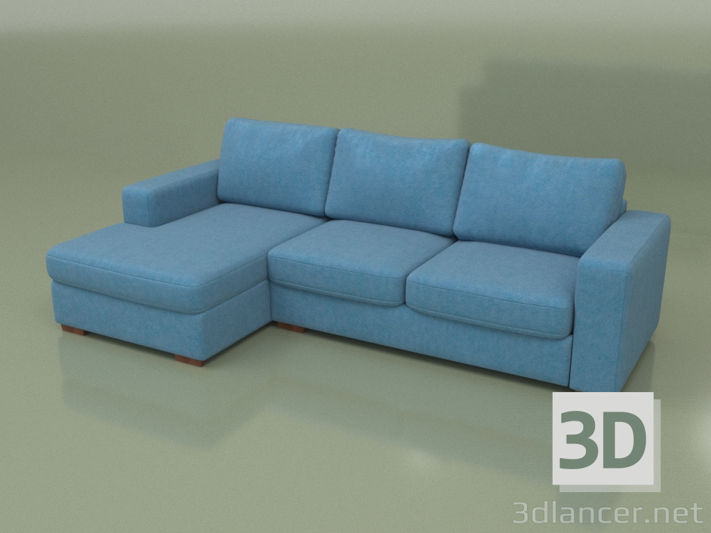 modello 3D Divano ad angolo Morti (Lounge 21) - anteprima