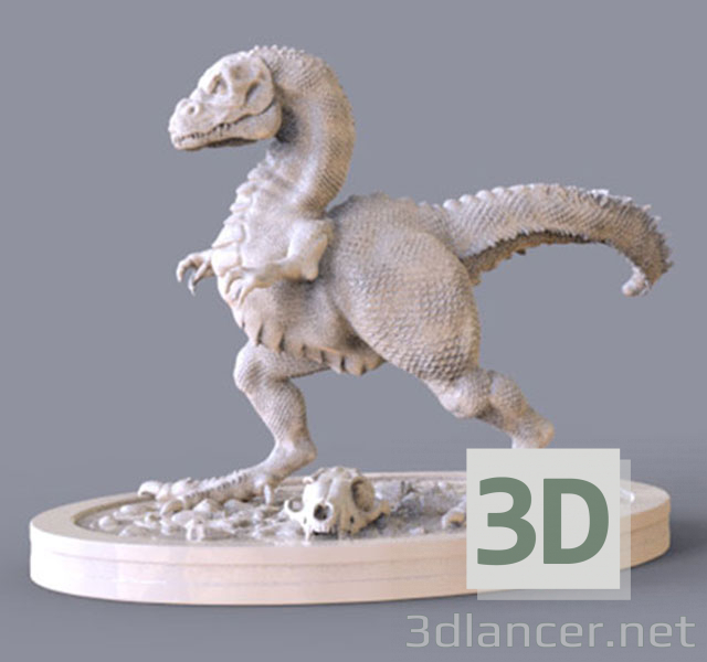 modello 3D Dinosauro - anteprima