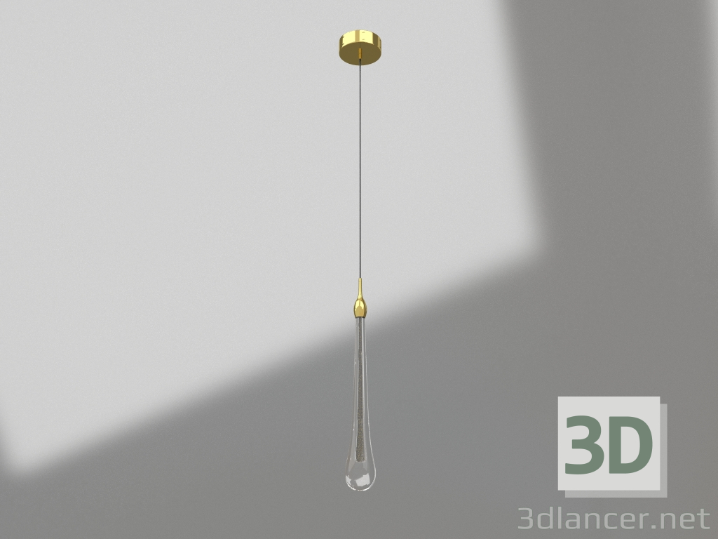 3d model Pendant Asmer gold (07860-1A,33) - preview