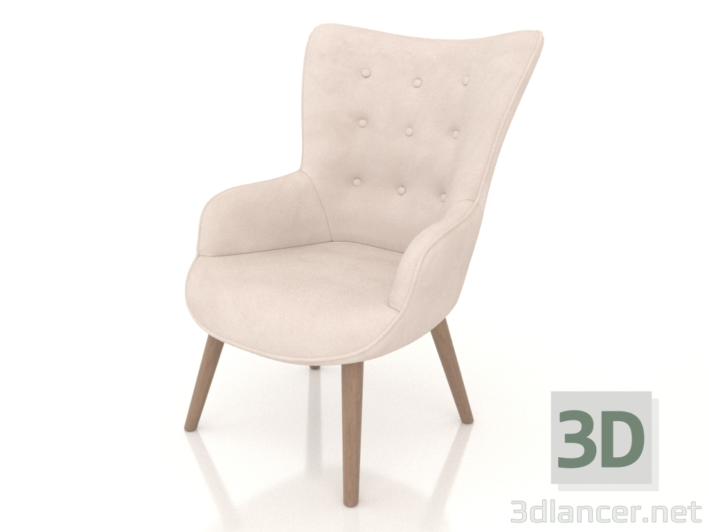 3 डी मॉडल कुर्सी Hygge (बेज) - पूर्वावलोकन