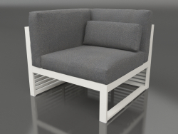 Modular sofa, section 6 left, high back (Agate gray)