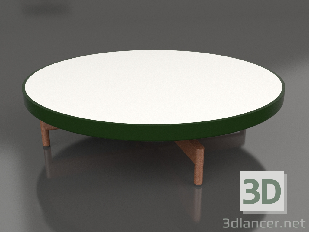 3d модель Стол журнальный круглый Ø90x22 (Bottle green, DEKTON Zenith) – превью