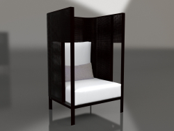 Chaise lounge capullo (Negro)