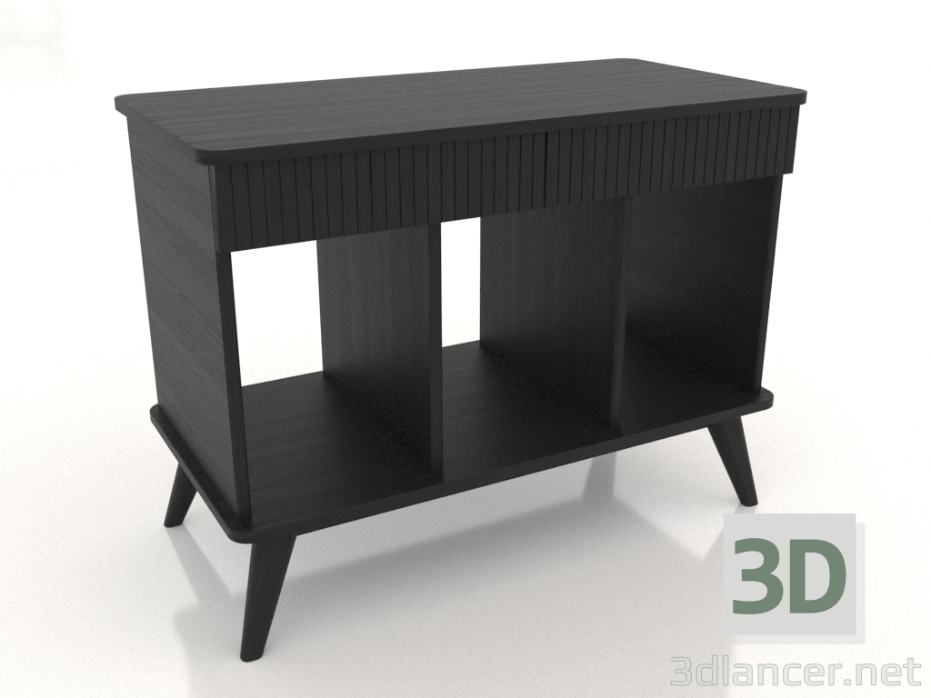 3d model Universal stand for vinyl record player MINI 900 mm (black RAL 9005) - preview