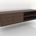 modèle 3D Meuble TV 1 1500x400 mm (noyer foncé) - preview