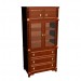 3d model Chest of drawers with Turist high, with glass sides facing part with Turist - preview