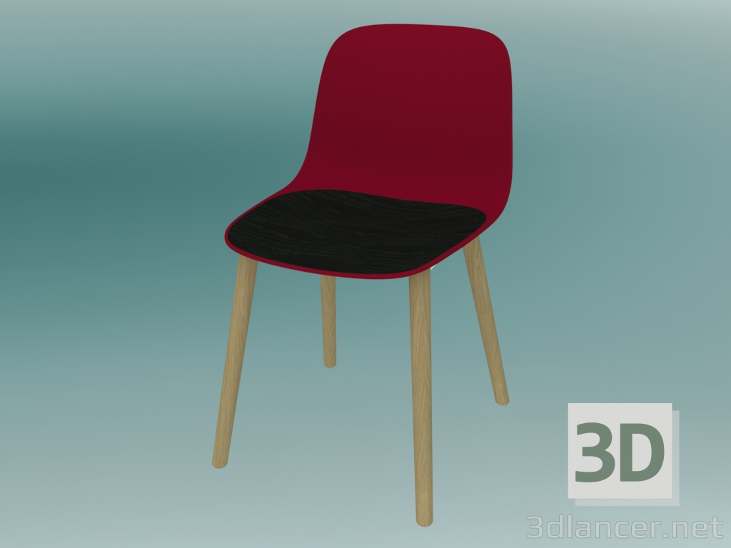 modello 3D Sedia SEELA (S313 con rivestimento in legno, senza rivestimento) - anteprima