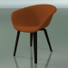 3d model Armchair 4233 (4 wooden legs, upholstered, wenge) - preview