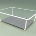 3d model Coffee table 002 (Ribbed Glass, Metal Milk, Luna Stone) - preview