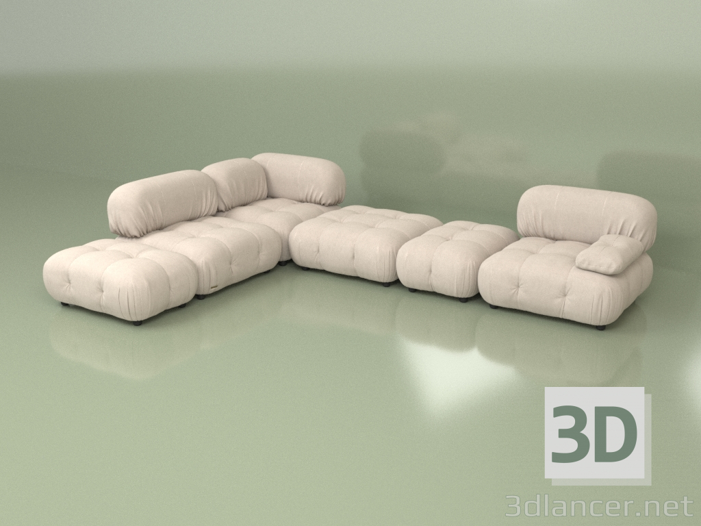 3d model Modular sofa Ottawa (Set 04) - preview
