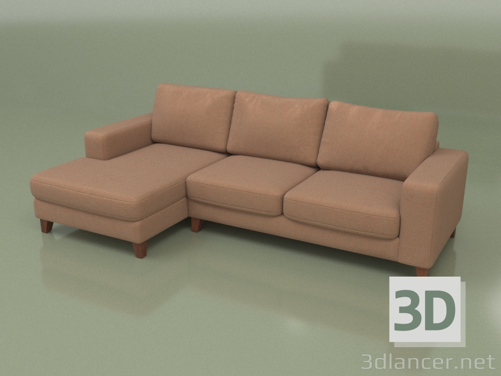 modello 3D Divano angolare Morti (ST, Lounge 7) - anteprima