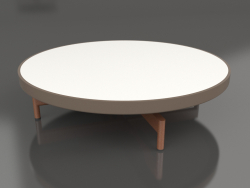 Round coffee table Ø90x22 (Bronze, DEKTON Zenith)