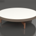 3d model Round coffee table Ø90x22 (Bronze, DEKTON Zenith) - preview