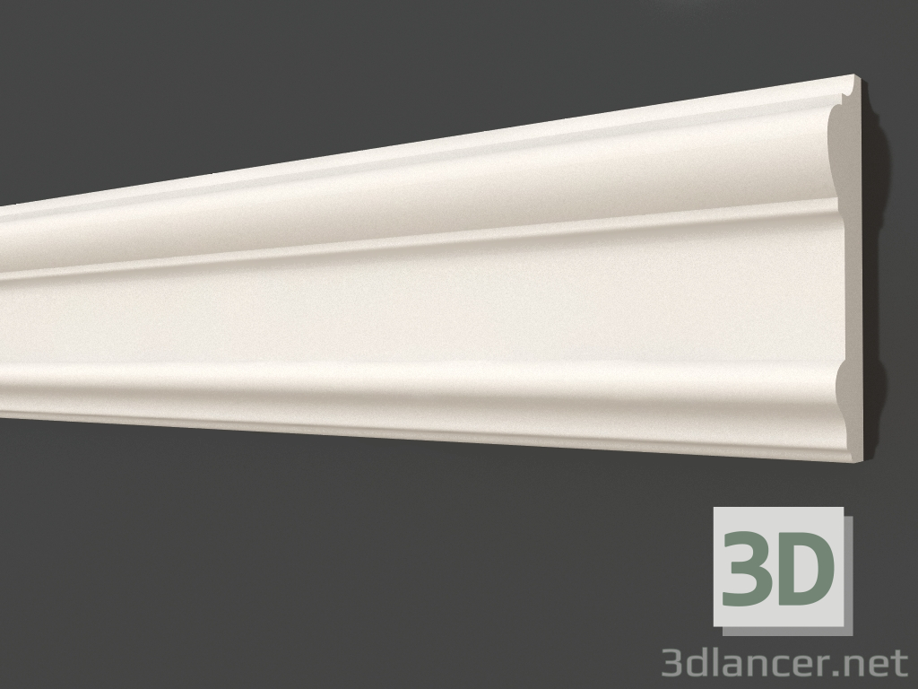 3d model Moldura de yeso LG 066 2 (100x27) - vista previa