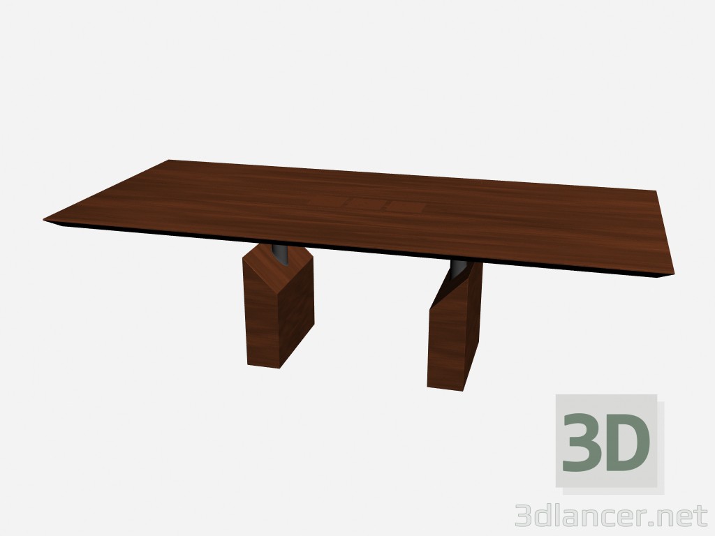 modello 3D Rettangolare tavolo Accademia - anteprima