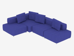 Canapé d'angle modulaire