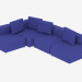 modèle 3D Canapé d'angle modulaire - preview
