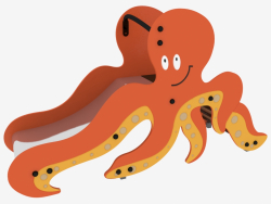 Colline d'une aire de jeux pour enfants Octopus (5210)