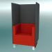 3d model Armchair with partitions, on consoles (VL1 VW) - preview