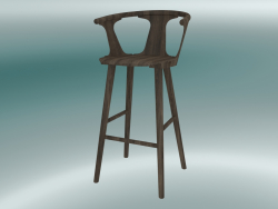 Bar stool In Between (SK9, H 102cm, 58x54cm, Smoked oiled oak)