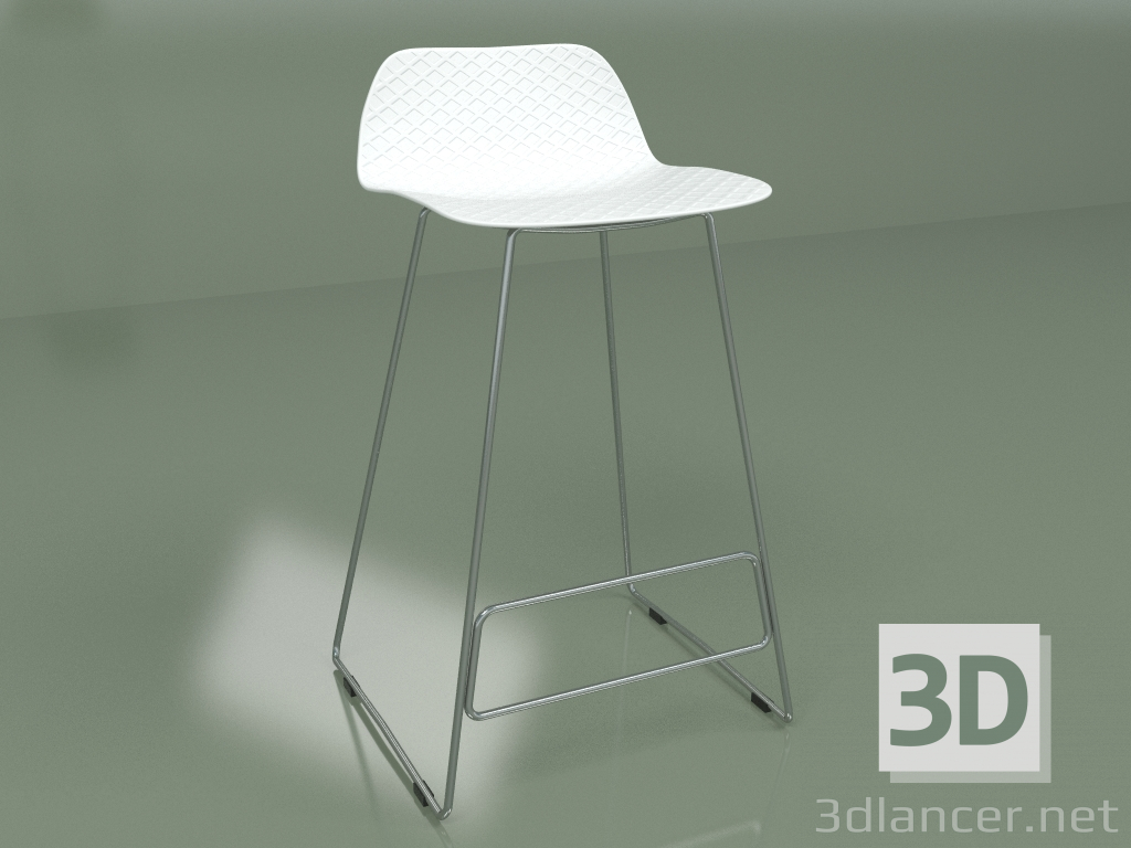 3D Modell Barhocker Catina (weiß) - Vorschau