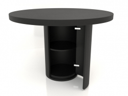 Dining table (open) DT 011 (D=1100x750, wood black)