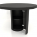 modèle 3D Table à manger (ouverte) DT 011 (D=1100x750, bois noir) - preview