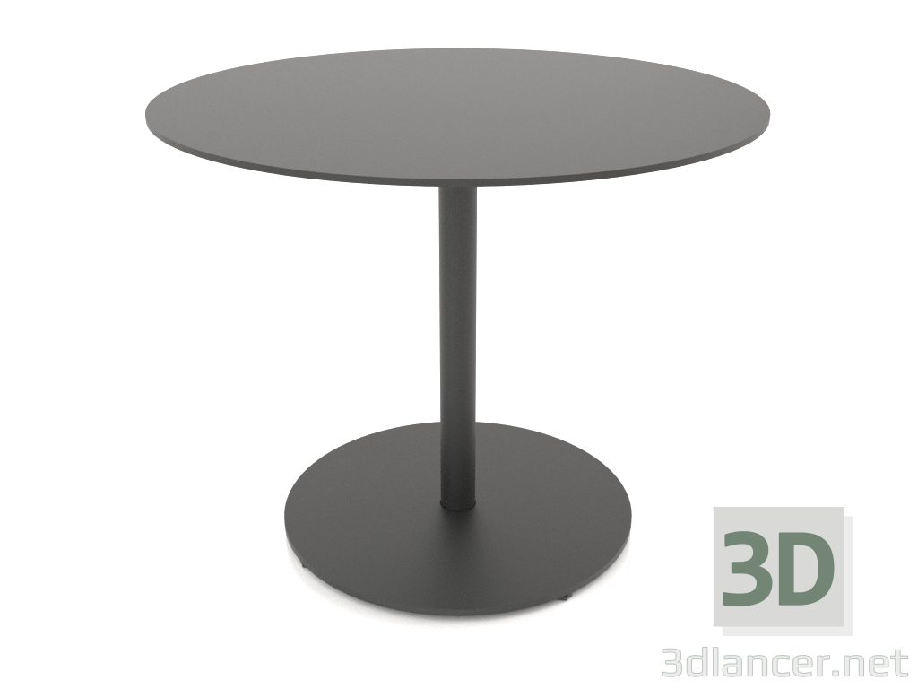 modèle 3D Table basse ronde MONO (pied fin, 60x50) - preview