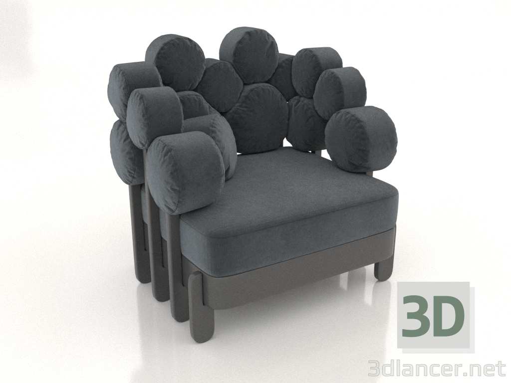 3d model Sillón IKRA cuadrado (opción 1) - vista previa