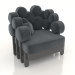 3d model Sillón IKRA cuadrado (opción 1) - vista previa