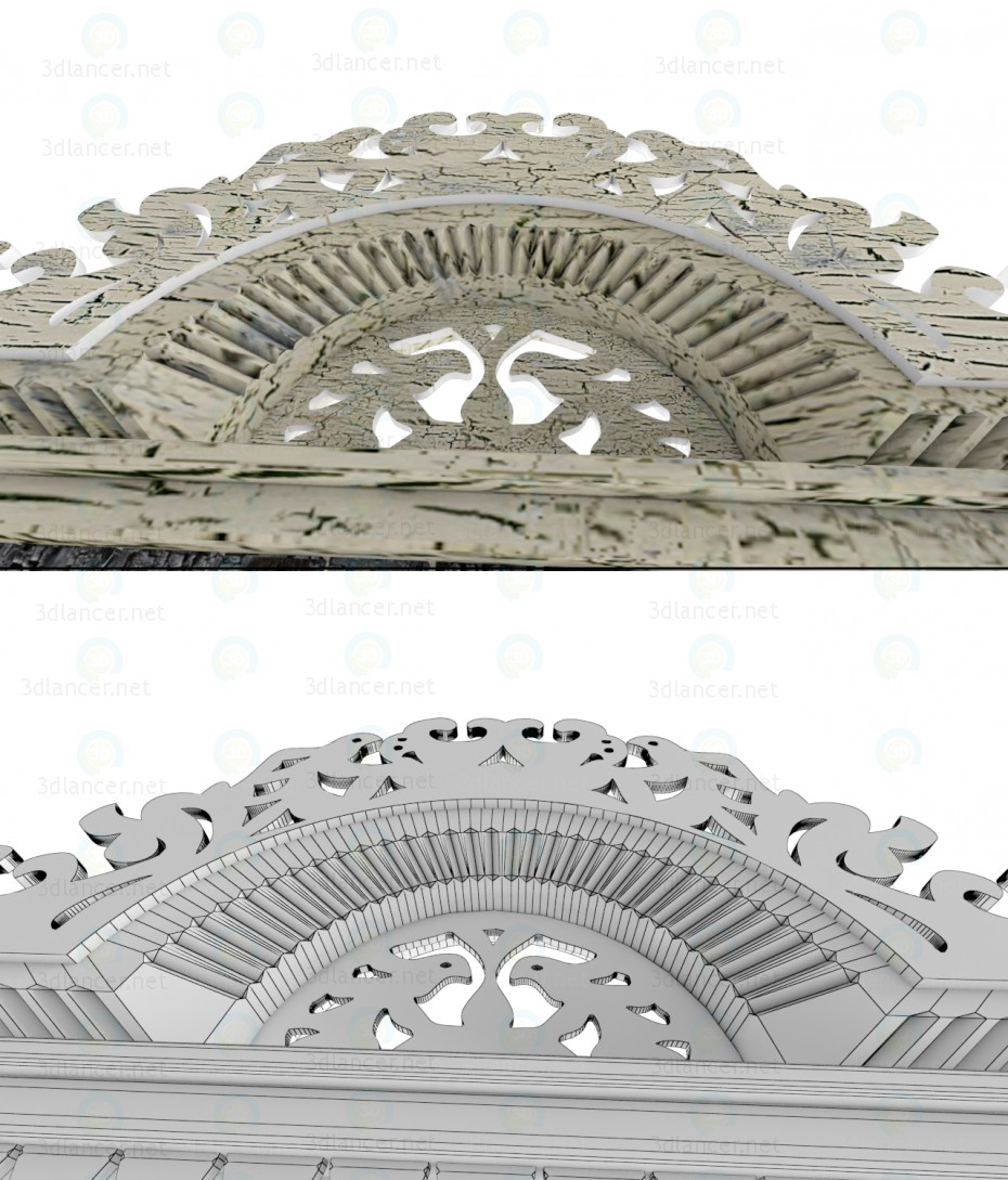 3d model ornate window - preview 3d model ornate window - preview