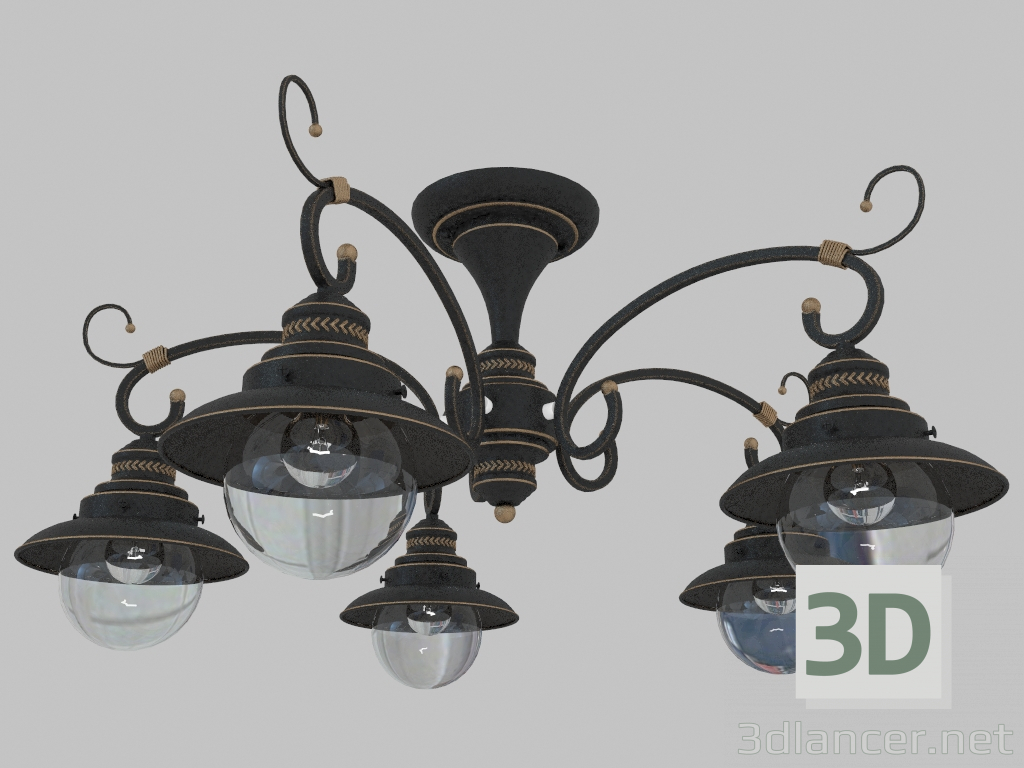 3d model Ceiling lighting fitting Sandrina (3249 5C) - preview