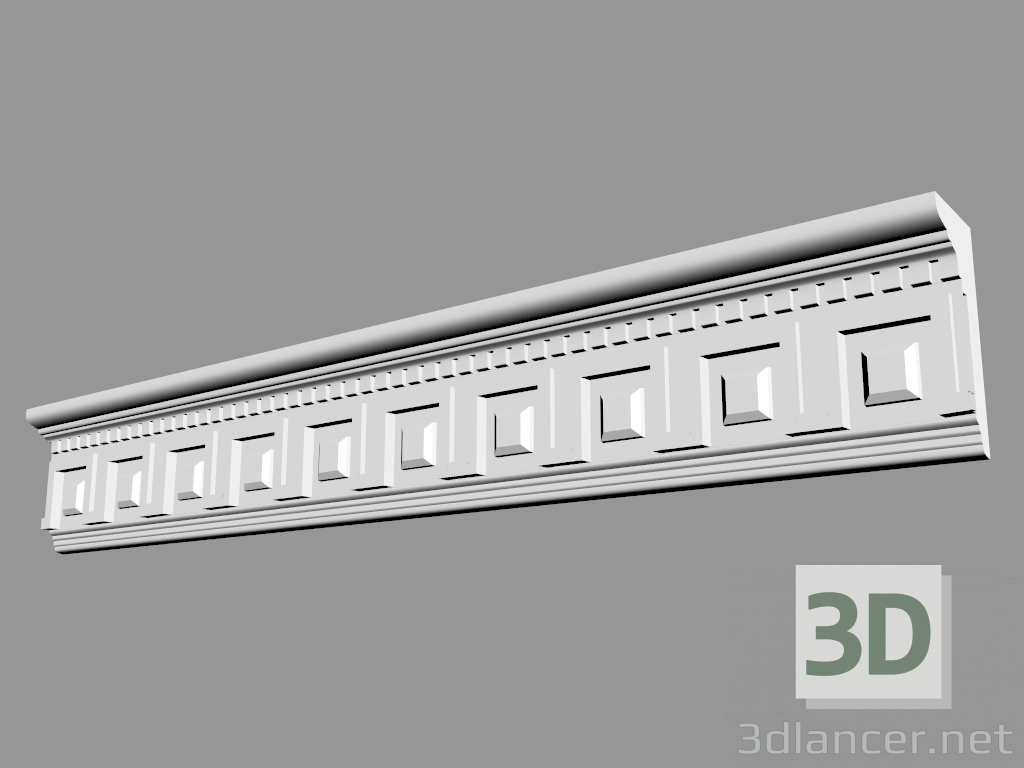 3d model Molded cornice (CF8) - preview