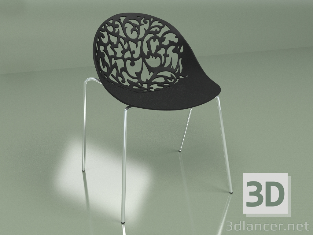 3D Modell Stuhl Aurora 1 (schwarz) - Vorschau