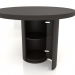 3d model Dining table (open) DT 011 (D=1100x750, wood brown dark) - preview
