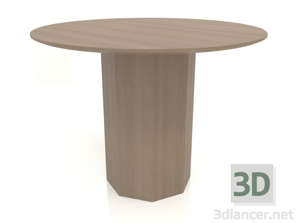 Modelo 3d Mesa de jantar DT 11 (D=1000x750, cinza madeira) - preview