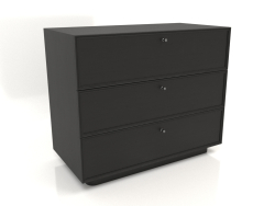 Chest of drawers TM 15 (1001х505х834, wood black)