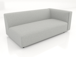 Módulo de sofá para 2 pessoas (XL) 183x100 com apoio de braço à direita