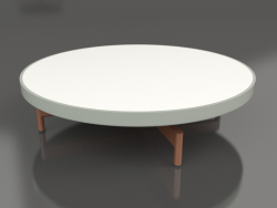 Tavolino rotondo Ø90x22 (Grigio cemento, DEKTON Zenith)