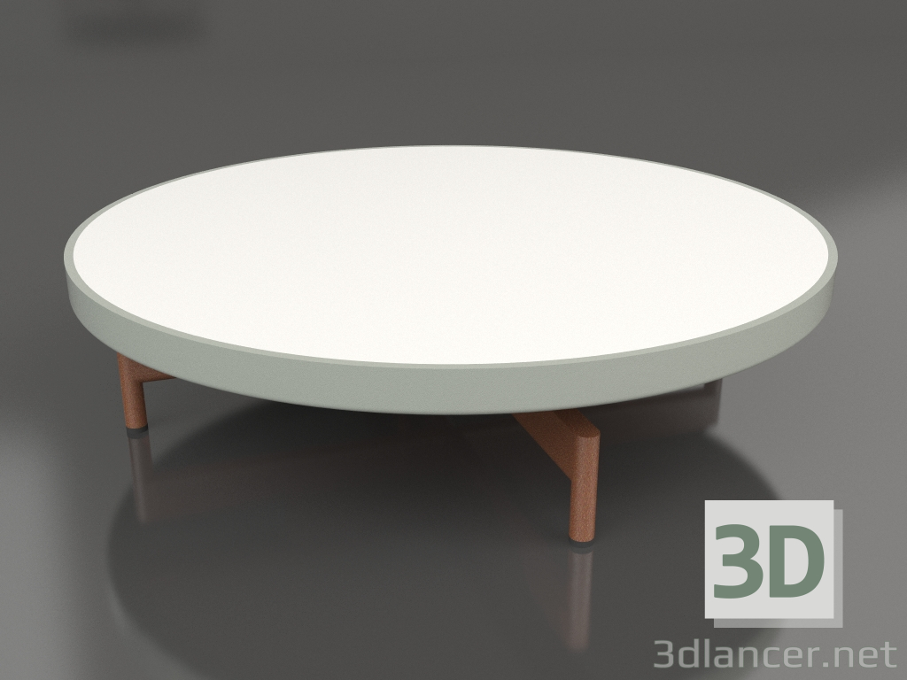 modèle 3D Table basse ronde Ø90x22 (Gris ciment, DEKTON Zenith) - preview