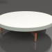 modello 3D Tavolino rotondo Ø90x22 (Grigio cemento, DEKTON Zenith) - anteprima