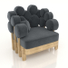 3d model IKRA armchair square (option 2) - preview